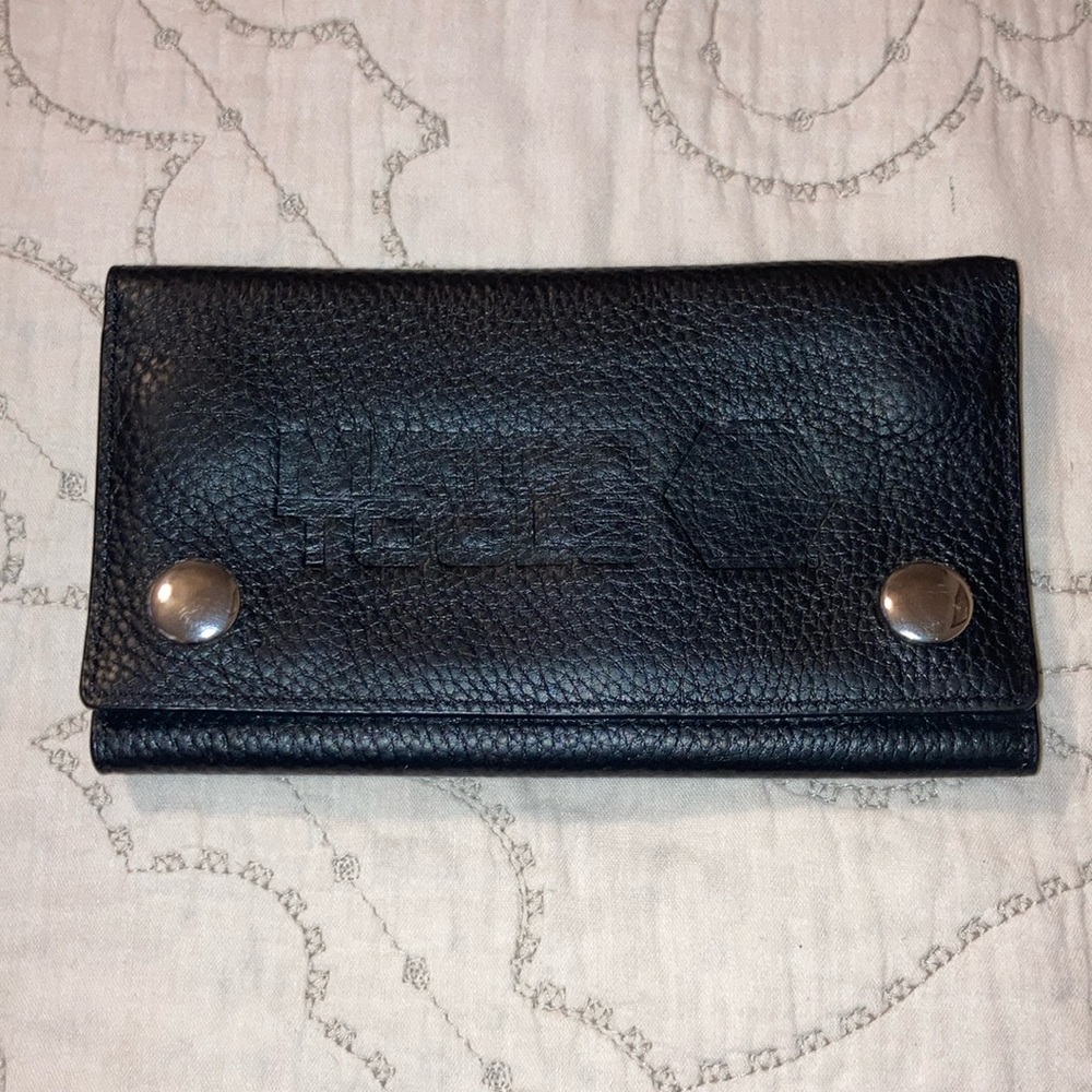 Matco Tools Black Leather Wallet with Snap Closure